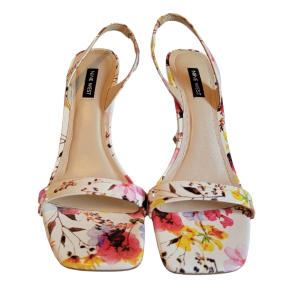 Nine West Shoes - Multi-Coloured Nine West Women's Floral Slingback Heels